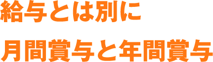 給与とは別に月間賞与と年間賞与